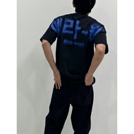 era-won เสื้อยืด Oversize T-Shirt Screen สี ดำสกรีนน้ำเงิน