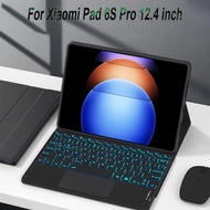 For Xiaomi Pad 6S Pro 12.4 Inch Case, Keyboard Cover for Xiaomi Pad 6S Pro 12.4 Inch