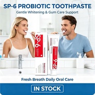 SP-6 Probiotic Toothpaste, Gentle Whitening & Gum Care, Fresh Breath Oral Care