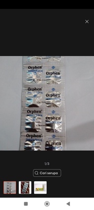 Orphen Orpen Orfen Orven Orfhen Orvhen 4 Mg - Obat Alergi / Alergi Dingin / Makanan / Cuaca / Gatal 