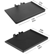 2 Pcs Universal Microphone Stand Tray, Adjustable Clamp-On Rack Tray Holder  for Music Sheet, Live S