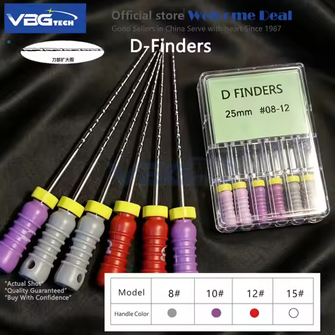 Dental D Finder Files Hand Use C+ File 21mm/25mm 6#8#10#12#15# Endo K/H Endodontic Root Canal Files 