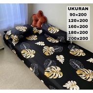 (NEW MOTIF) Leaf patterned bed sheet | Aesthetic bed sheets | Floral bed sheets | 90x200 bed sheet |
