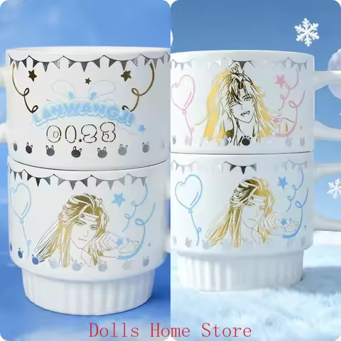 Anime Wei Wuxian Lan Wangji Mo Dao Zu Shi MDZS Cosplay Stacking Cups Coffee Mug Cup Animation Deriva
