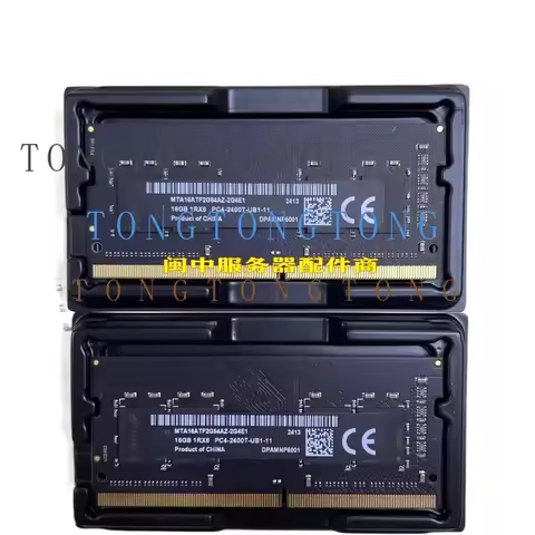1pc TT For Micron 16GB 2RX8 PC4-2400T-S DDR4 SODIMM Notebook Memory Black Bar iMac