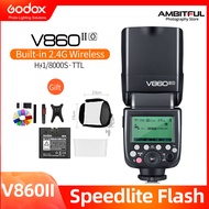 GODOX V860II-O GN60 2.4G TTL hss 1/8000 S Li-ON แบตเตอรี่กล้องแฟลช SPEEDLITE สำหรับกล้อง Olympus Pan