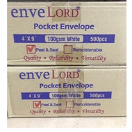 Envelope 4”X9” White Tebal (500’s)