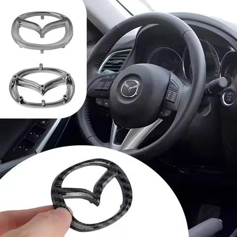 ABS Modified Car Steering Wheel Badge Sticker Accessories for Mazda Atenza Axela Demio CX3 CX5 MS RX