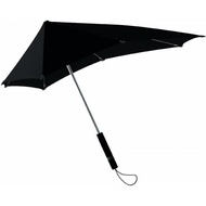 Senz Original Pure Black Storm Umbrella - best windproof, rain and UV resistance
