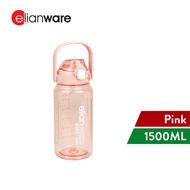 Elianware Tritan BPA FREE 1.5Ltr / 2Ltr Botol Air Outdoor School Drinking Water Bottle with Straw