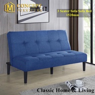 **New Arrival** M CONCEPT Manchester Foldable Sofa Bed 2 Seater or 3 Seater Color: Grey / Blue