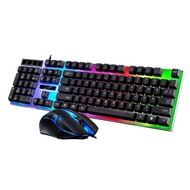 7-color Led mechanical keyboard and gamer mouse set