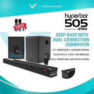Vinnfier VF Hyperbar 505 BTRW Sound Premium Karaoke Wireless Soundbar Wireless Subwoofer 2.1 Karaoke