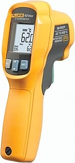 Fluke - 62 MAXCAL 62 MAX Infrared Thermometer, AA Battery, -20 to +932 Degree F Range with a NIST-Tr