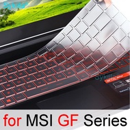 Keyboard Cover Skin for 15.6" MSI Bravo 15 B5dd A4ddr A4dcr / MSI GF63 GS65 P65 PS42 PS63 GF65 Gamin