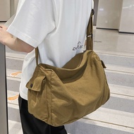 russet japan bag denim bag Large Capacity Retro Canvas Crossbody Bag Men's Backpack Casual Japanese Messenger Bag Shoulder Bag Travel Commuter Bag