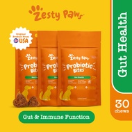 Zesty Paws Probiotic Bites for Dogs Gut Health [รสฟักทอง] (แบบนุ่ม 5/15/25/60 เม็ด) (EXP:06 2026)