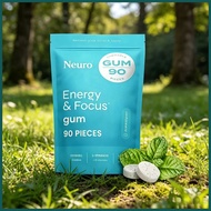 Neuro Energy Focus Chewable Gum 90 Pieces Peppermint Brain Support Supplement