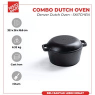 Combo Dutch Oven / Denver Dutch Oven SKITCHEN Cast Iron (2291110)(F7)