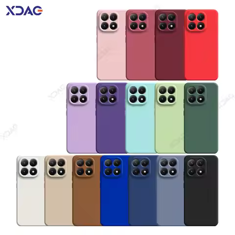 Original Mobile Phone Cases for Xiaomi 15T Pro 15TPro 5G 6.83" 360 Soft Luxury Square Liquid Silicon
