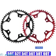 JENNIFERDZ Crankset Round Disc Ultralight 50T 52T 54T 56T 58T 60T Narrow Wide Climbing Power CNC Chainwheel