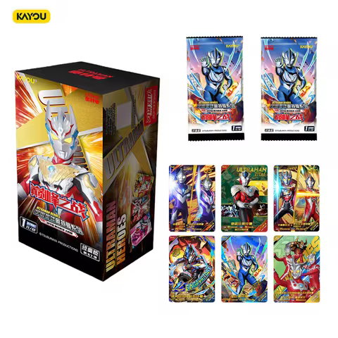 100% Genuine KAYOU Ultraman Ultra Heroes Classic 47th Edition Collectible Trading Cards Box, 36 Pack