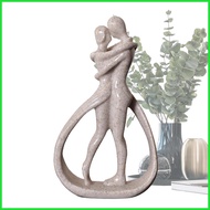 Resin Couple Sculptures Couples Kiss Sculpture Modern Sculpture Home Decor Romantic Love Statue for Bookshelf not1sg