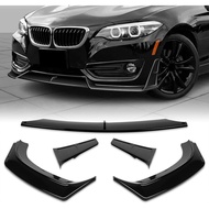 W-POWER, Front Bumper Lip fit for Compatible with 2014-2021 BMW (F22/F23) 2-Series 220i 228i 230i M2