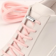 1Pair Elastic No Tie Lazy Shoelaces Semicircle Shoe Laces For Kids and Adult Sneakers Quick Lazy Metal Lock Laces Shoe Strings