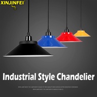 Industrial Chandelier Restaurant Colorful Light LED Barber Salon Hang Lamp Gym Mining Lighting