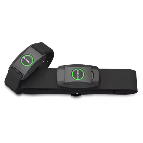 FITCENT 2 in 1 Heart Rate Monitor Chest Strap/Armband with Bluetooth5.0 ANT+ HR Sensor Compatible fo