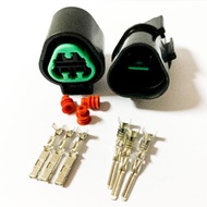 Universal Car Socket Lamp/ High Temperature Lamp Socket Connect/ Fog Lamp Socket Male+Female Socket 