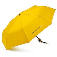 全新#mandarina duck 黃色 晴雨兩用傘 自動收納 自動傘 折疊傘