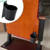JANRY Cup Holder, Firm Structure Plastic Cinema Chair Bottle Rack, Durable Black Easy Install Drinks