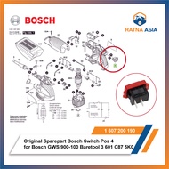 Original Spare Part Bosch Switch Pos 4 for Bosch GWS 900-100 Baretool 3 601 C87 5K0 SKU 1 607 200 19