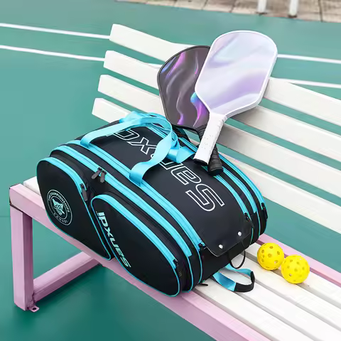 New Large Capacity Pickleball Bag Unisex Crossbody Backpack for Tennis Squash Table Tennis Travel Sp