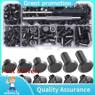 Chicago Screw Leather Rivets Assorted Screw Rivets M5 Chicago Binding Screws for Decorating PU Craft