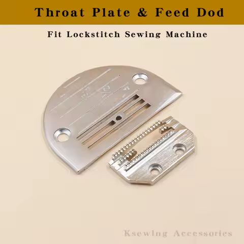 E16 E18 E20 E22 B18 B20 Needle Plate & Feed Dod For JUKI BROTHER SINGER Industrial Lockstitch Sewing