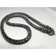 Bali Byzantine Oxidized Pure Silver Necklace L51cm.