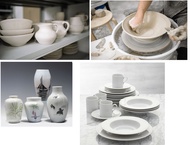 *READY STOCK* Premium Grade Pottery Clay/White Pottery Clay/Mid White Stoneware Clay/Ceramic Clay