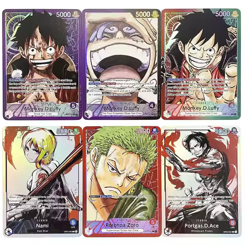 Proxy Anime One Piece OTCG Leader Card Zoro Law Luffy Sanji Zephyr Ace Nami Sabo Perona ONE PIECE Bo