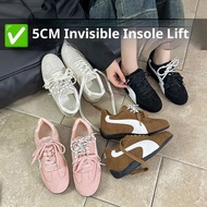 2026 New Women’s Shoes: Invisible Height-Enhancing   Leather Sneakers, 5cm Thick-Soled Shoes, Forres