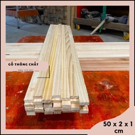 Pine wood bar 1cm x 2cm x 50cm long + smooth on 4 sides DIY, balcony and home decoration QUALITY PIN