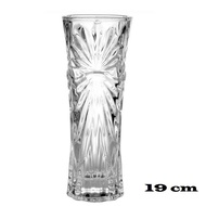 Beautiful Glass Flower Pot Vase 19 cm Transparent Glass