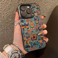 โลหะชุบโลหะด้วยไฟฟ้า ไอโฟน  เคสโทรศัพท์ าหรับ IPhone 11 13 14 15 16 12 Pro Max X XR XS Max 8 7 Plus 