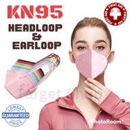EasyCare KN95 Five Layers Mask Headloop / Earloop 10pcs Mask Premium Extra Protective BFE99% PelitupTopeng Muka Women