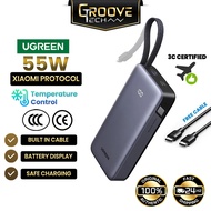 【3C Certified】 UGREEN 55W 20000mAh PowerBank Nexode Built in Cable USB Travel China CCC Flight Appro