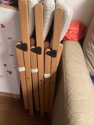 木製摺櫈 連軟墊 ikea 無錯就係50分鐘蚊比哂5張你
