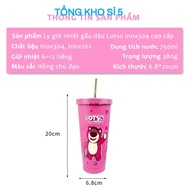 LOTSO BEAR BOTTLE 750ML Thermal Cup 750ML Cartoon Pattern Free 3 accessories. Thermal cup-MA: COCGUN