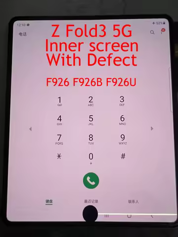 Defect Inner screen AMOLED Z Fold 3 5G LCD For Samsung Z Fold3 F926 F926B LCD Display Touch Screen D